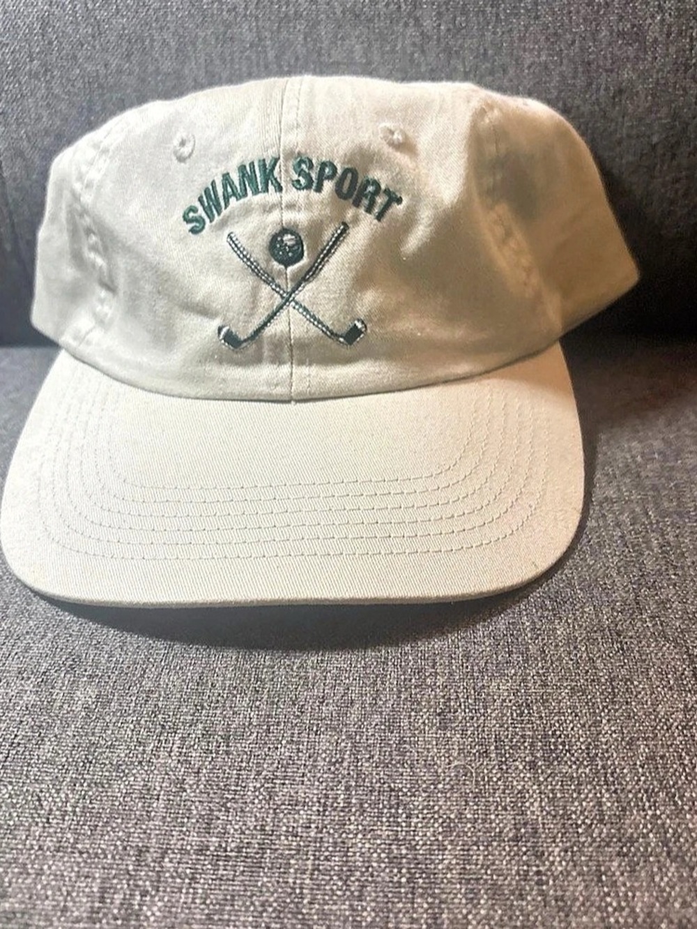 Swank Golf Embroidery Hat in Cream